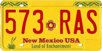 NM license plate 573RAS