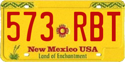 NM license plate 573RBT