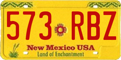 NM license plate 573RBZ