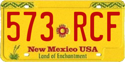 NM license plate 573RCF