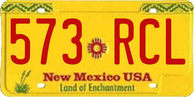 NM license plate 573RCL