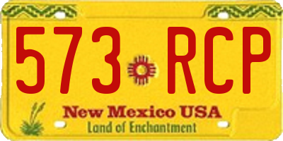 NM license plate 573RCP