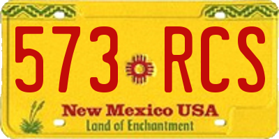 NM license plate 573RCS