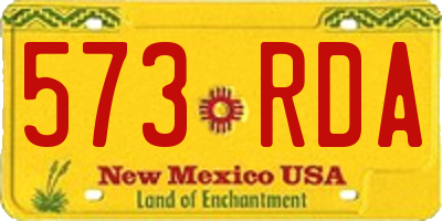NM license plate 573RDA