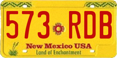 NM license plate 573RDB
