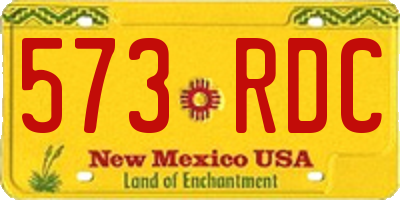 NM license plate 573RDC