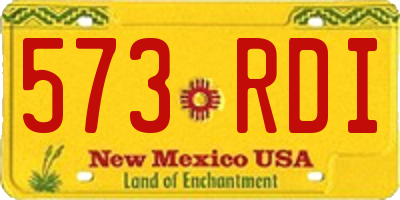 NM license plate 573RDI