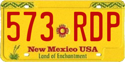 NM license plate 573RDP