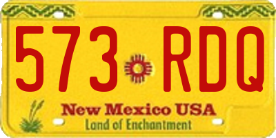 NM license plate 573RDQ