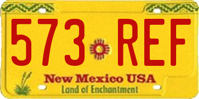 NM license plate 573REF