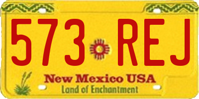 NM license plate 573REJ