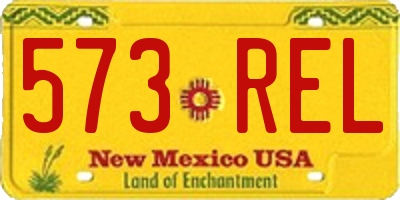 NM license plate 573REL