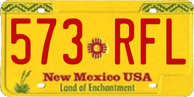 NM license plate 573RFL
