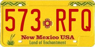 NM license plate 573RFQ
