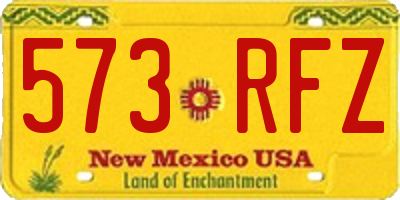 NM license plate 573RFZ