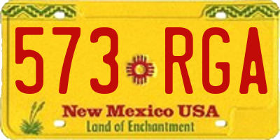 NM license plate 573RGA
