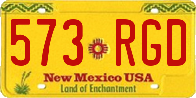 NM license plate 573RGD