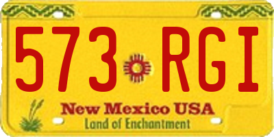 NM license plate 573RGI