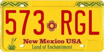 NM license plate 573RGL
