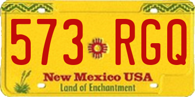 NM license plate 573RGQ