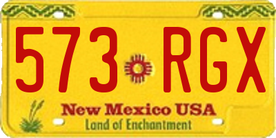 NM license plate 573RGX