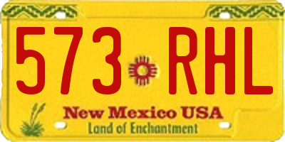 NM license plate 573RHL