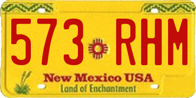 NM license plate 573RHM