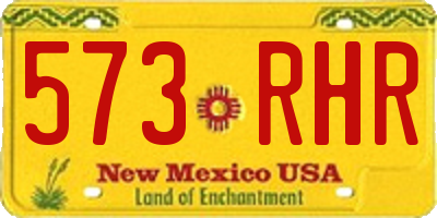 NM license plate 573RHR