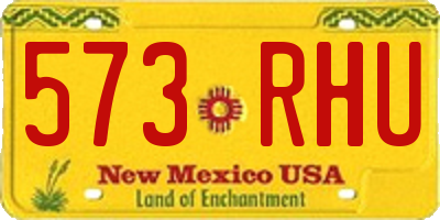 NM license plate 573RHU