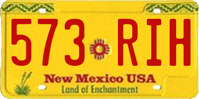 NM license plate 573RIH