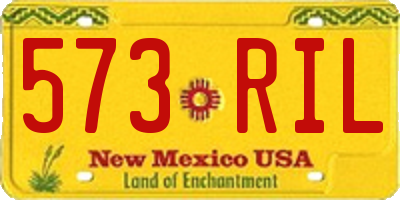 NM license plate 573RIL