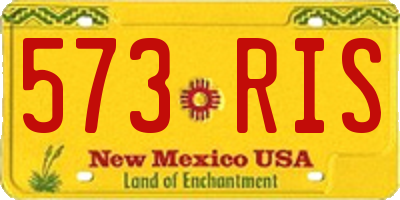 NM license plate 573RIS