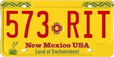 NM license plate 573RIT