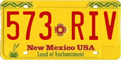 NM license plate 573RIV