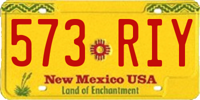 NM license plate 573RIY