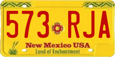 NM license plate 573RJA