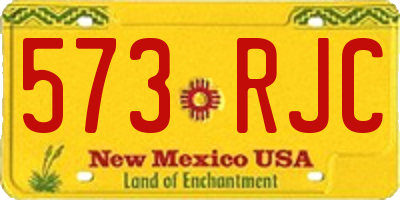 NM license plate 573RJC