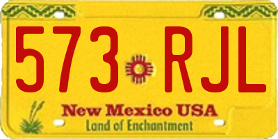 NM license plate 573RJL