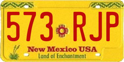 NM license plate 573RJP