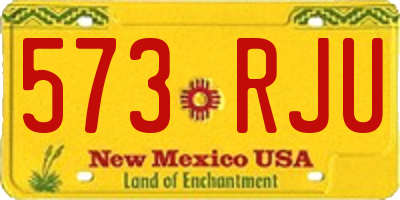 NM license plate 573RJU