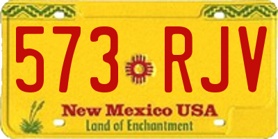 NM license plate 573RJV
