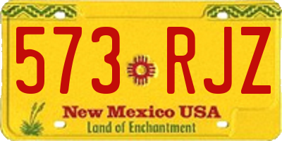 NM license plate 573RJZ