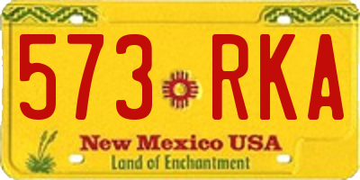 NM license plate 573RKA