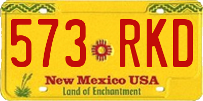 NM license plate 573RKD