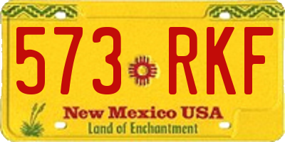 NM license plate 573RKF