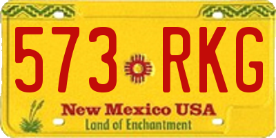 NM license plate 573RKG