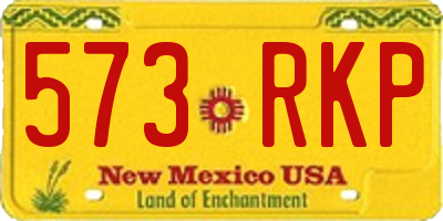 NM license plate 573RKP
