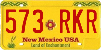 NM license plate 573RKR