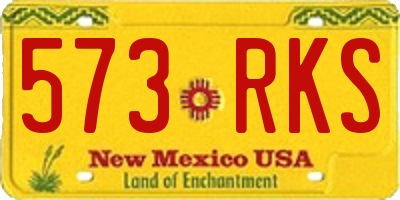 NM license plate 573RKS
