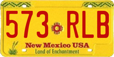 NM license plate 573RLB